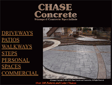 Tablet Screenshot of chasestampcrete.com